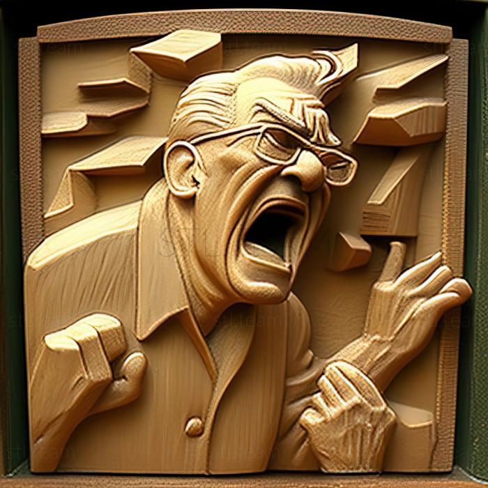 3D модель Американский художник Уильям Гроппер. (STL)